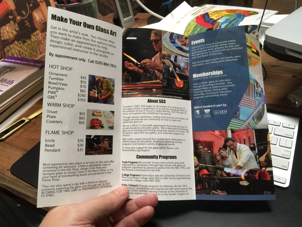 This tri-fold brochure can be turned into a dozen blog posts.